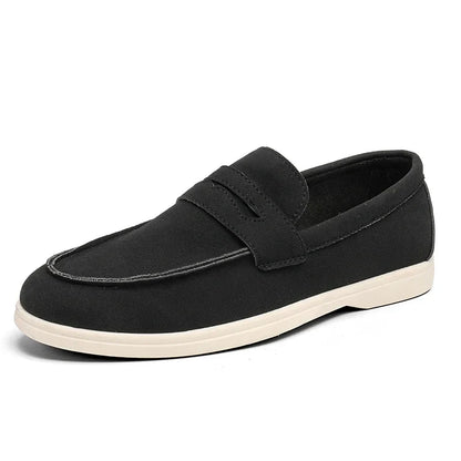 Comfort-focused men's slip-on loafers. Versatile footwear for ease and everyday wear.