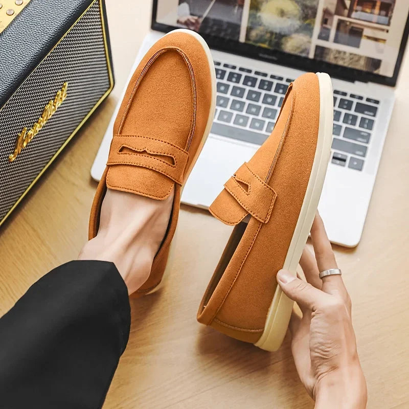 Modern men's fashion loafers. Slip-on style offers versatile comfort & smart appeal.