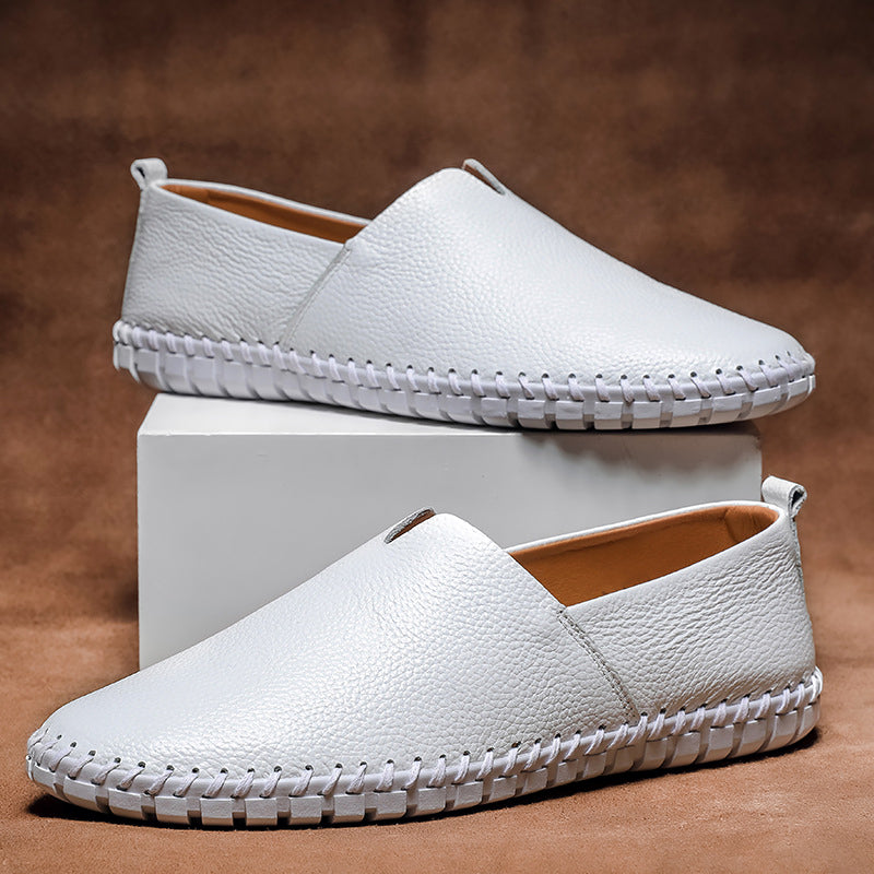Classic men's versatile slip-on loafers, comfortable footwear for any occasion.
