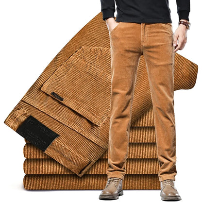 Men's versatile straight fit trousers for modern casual or smart casual fashion.