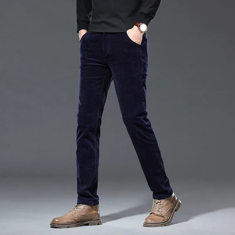 Versatile men's straight fit pants, great for work, casual outings, or smart everyday apparel.