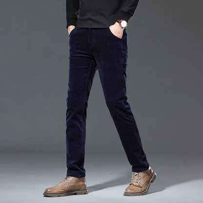 Versatile men's straight fit pants, great for work, casual outings, or smart everyday apparel.