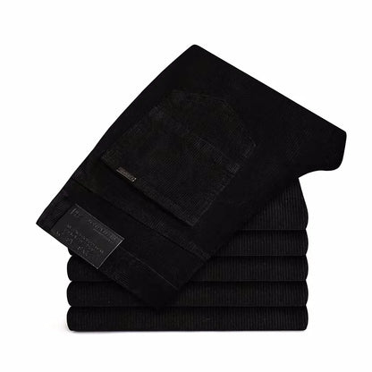 Stylish men's straight fit trousers, made for comfortable all-day versatile wear.