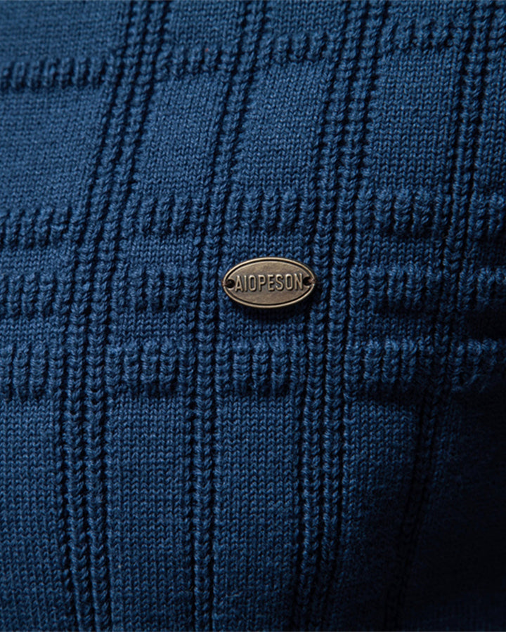 Men's textured crew neck sweater, a go-to choice for effortless everyday style.
