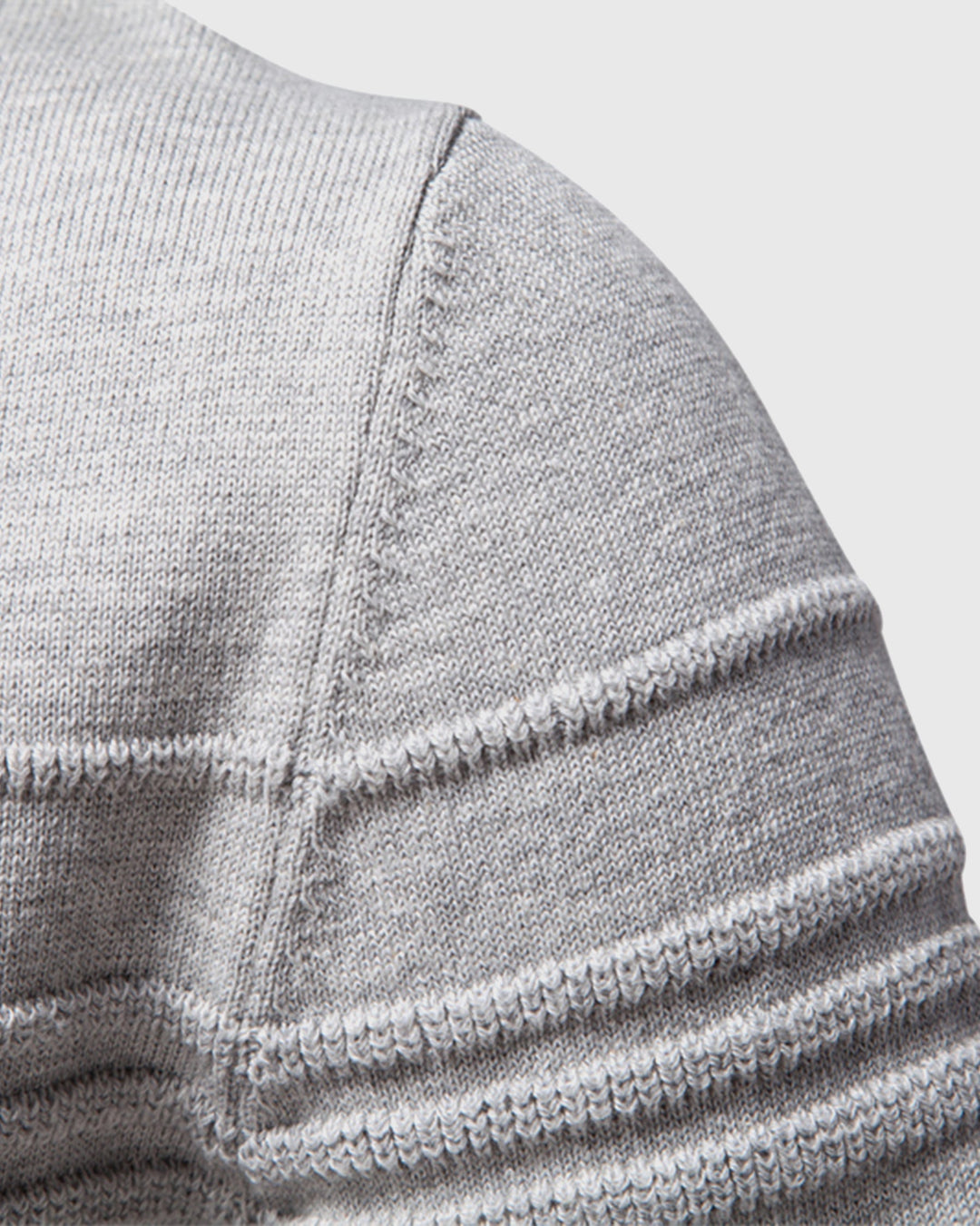 Modern men's textured crew neck, offering a blend of comfort and style.