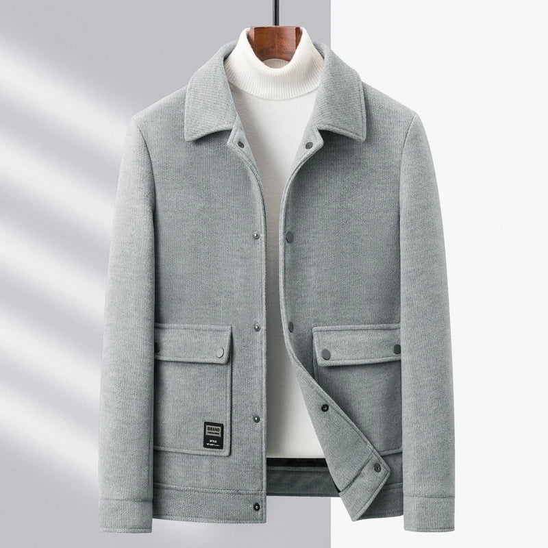 Men's versatile urban jacket for everyday wear. Modern, stylish, & comfortable outerwear, perfect for spring/fall casual looks.