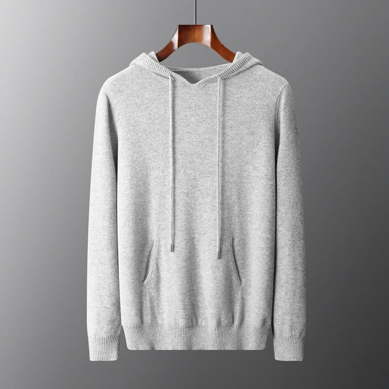 Relaxed fit Men's Vienna Hoodie, offering luxury comfort for casual outings & everyday warmth.