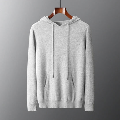 Relaxed fit Men's Vienna Hoodie, offering luxury comfort for casual outings & everyday warmth.