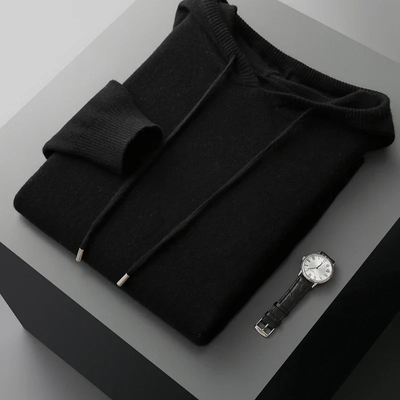 Men's Vienna Luxury Hoodie with a relaxed, comfortable fit, excellent for warmth & casual fashion.