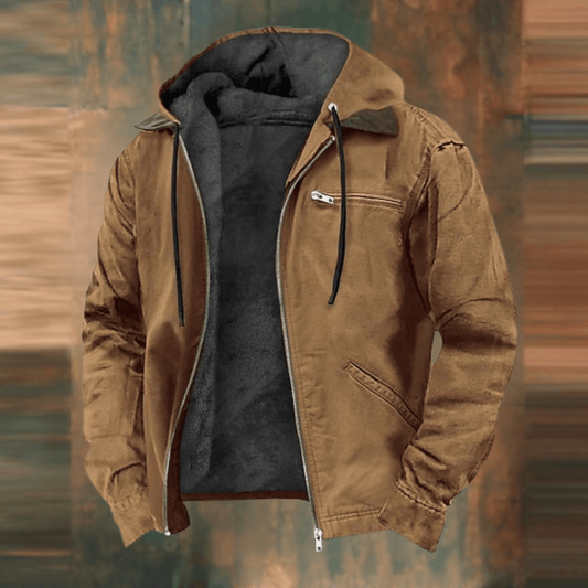Men's vintage autumn jacket, stylish outerwear for fall fashion. Perfect for casual wear & layering.