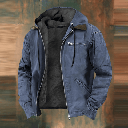 Classic men's fall jacket in vintage style. Versatile outerwear for everyday casual looks & layering.