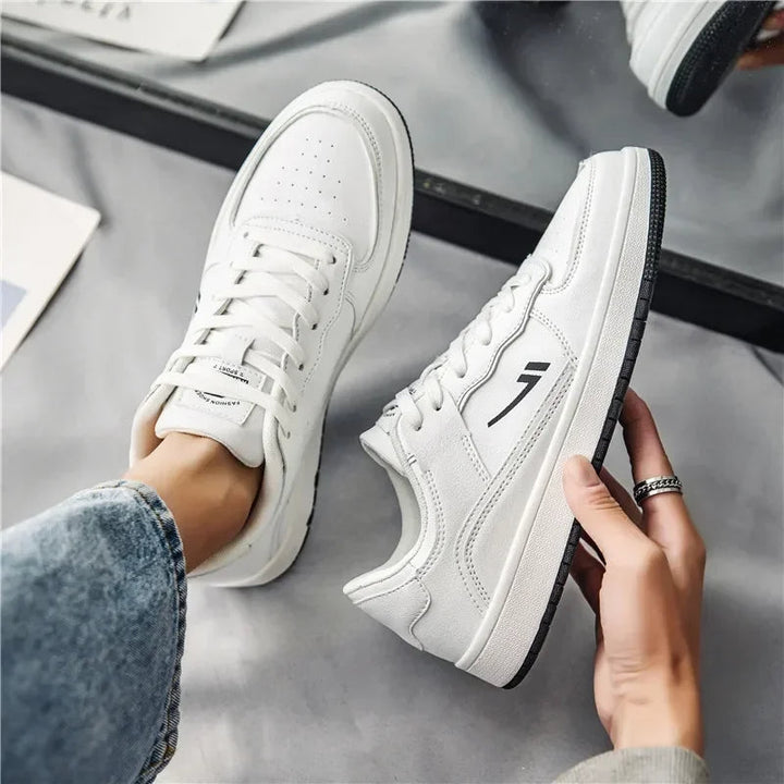 Front view of men's stylish low-profile Vortex sneakers, essential for men's fashion.