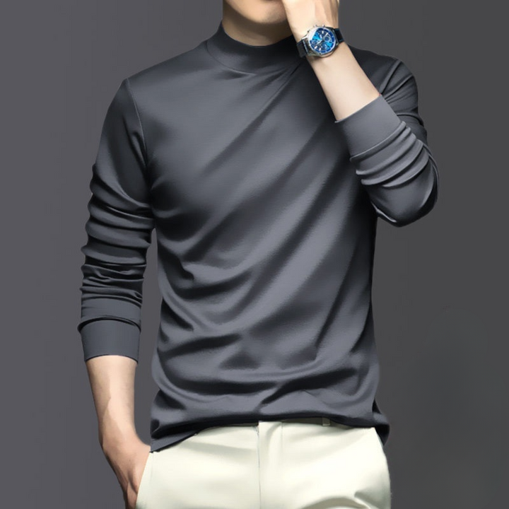 Dario men's long sleeve: warm, comfortable, and wrinkle-free polyester shirt. Great for cold weather layering.