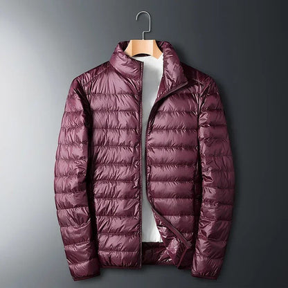 Durable men's thermal jacket for extreme cold. Insulated winter coat, perfect for outdoor adventures.