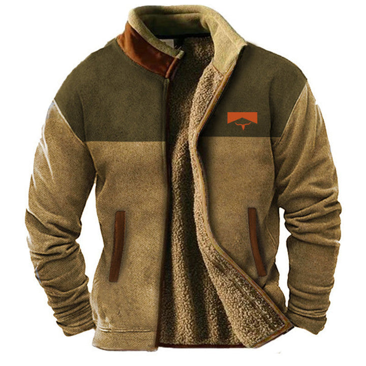 Comfortable men's autumn jacket, perfect for casual wear & outdoor activities. Durable winter outerwear for men's fashion.