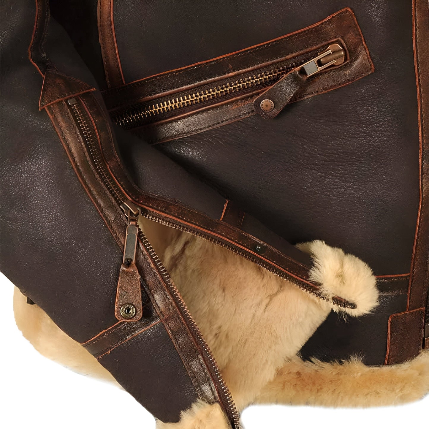 Versatile men's pilot jacket, classic aviator winter outerwear. Warm and stylish coat for men's everyday fashion.
