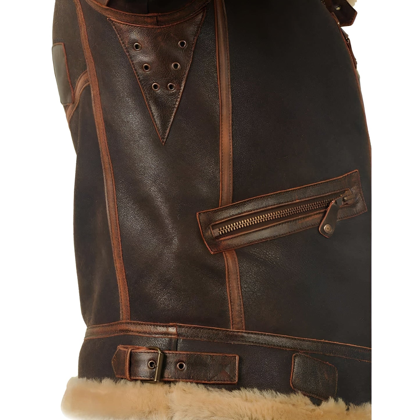 Men's classic pilot jacket, warm aviator style for winter. Stylish and comfortable outerwear, perfect for casual wear.