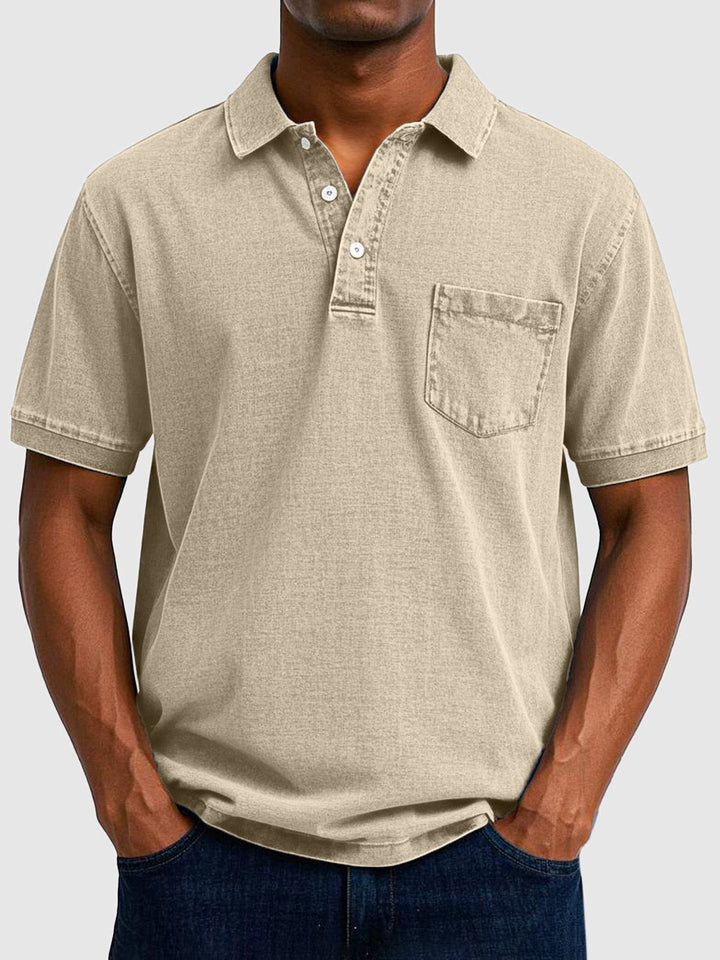 Effortlessly stylish men's casual polo top, designed for ultimate comfort and a relaxed summer vibe.