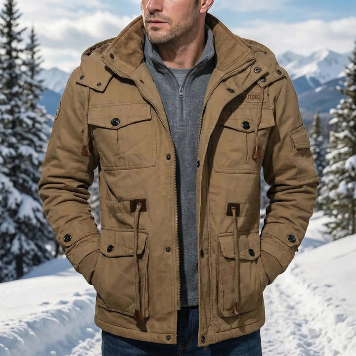 Men's Water-Repellent Everyday Parka, perfect for fall & winter. Windproof urban jacket for casual style.
