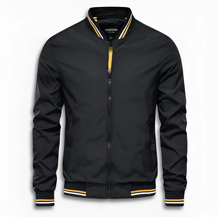 Essential men's spring/fall jacket. Water-repellent, stand-up collar, casual & lightweight transition outerwear.