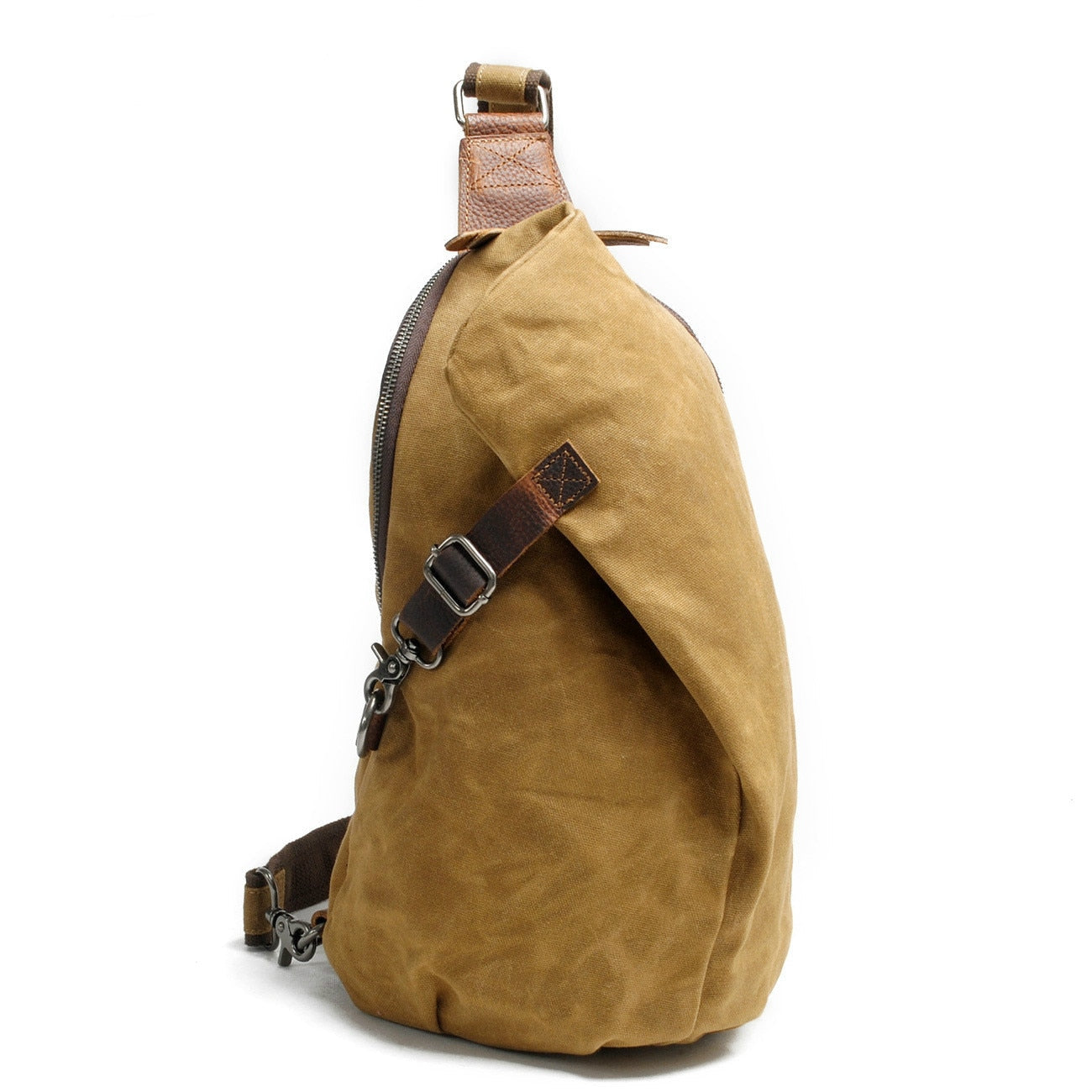 Keep valuables safe with this water-resistant anti-theft men's sling bag, perfect for travel.