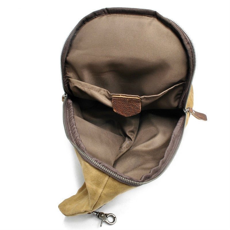 Secure anti-theft crossbody travel bag for men, keeping essentials safe during adventures.