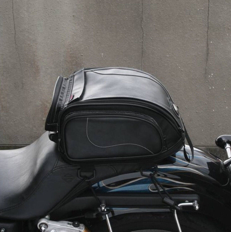 Sport & dirt bike water-resistant expandable motorcycle tail bag, perfect for travel essentials.