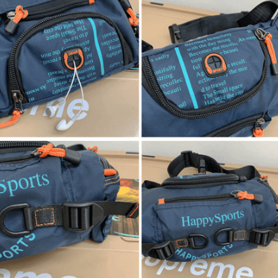 Hands-free men's crossbody bag, water-resistant, great for active daily carry.