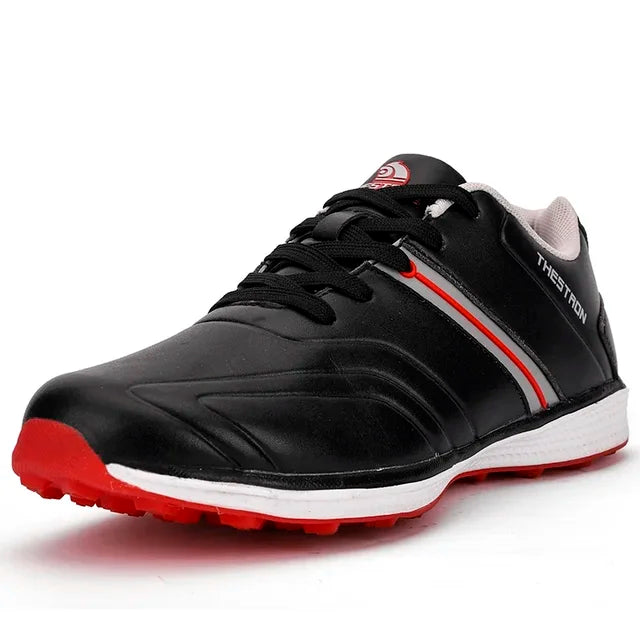 Men's waterproof golf shoes, superior spike traction for all-weather performance and ultimate course grip.