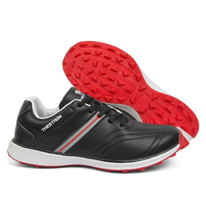 Premium men's waterproof golf gear, featuring durable construction and advanced spike traction for every round.