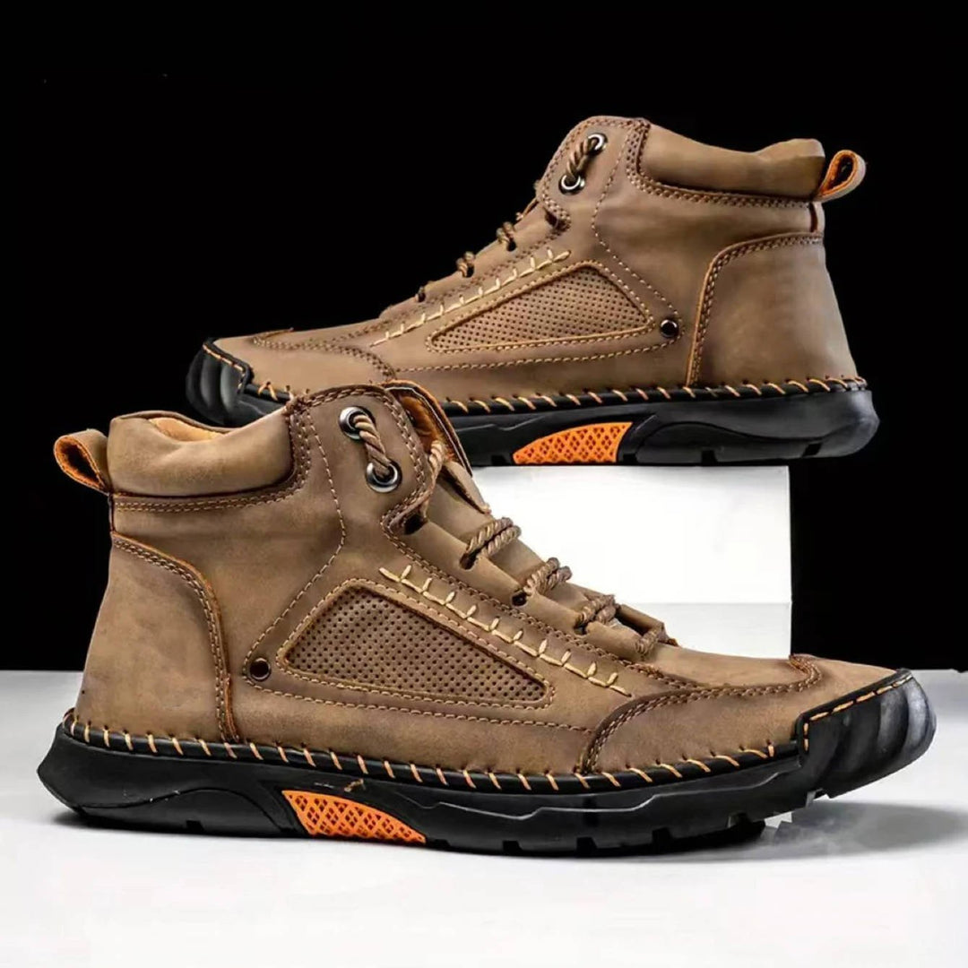 Men's walking boots, waterproof with excellent arch support for all-day comfort.