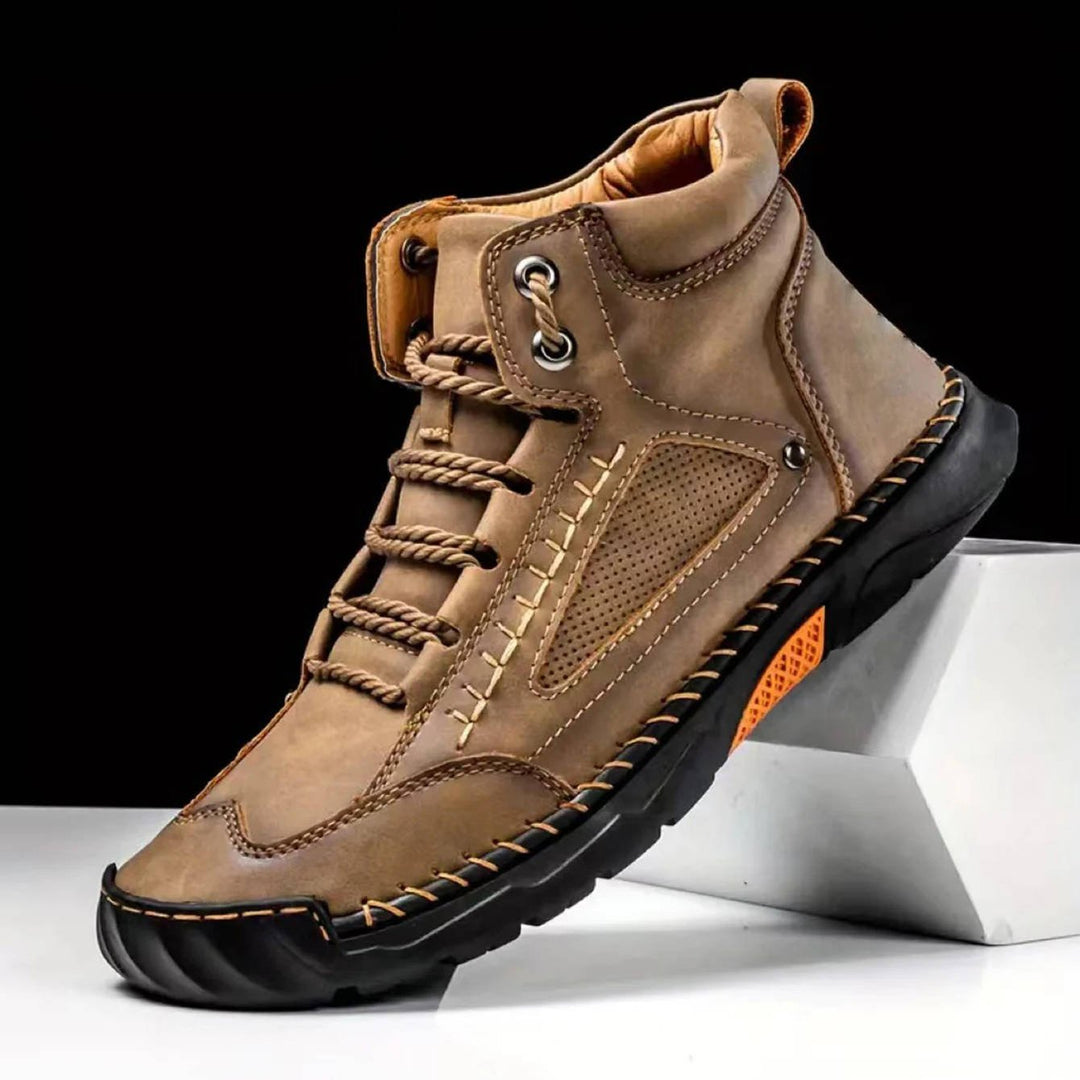 Lightweight men's waterproof hiking boots for comfortable outdoor exploration.