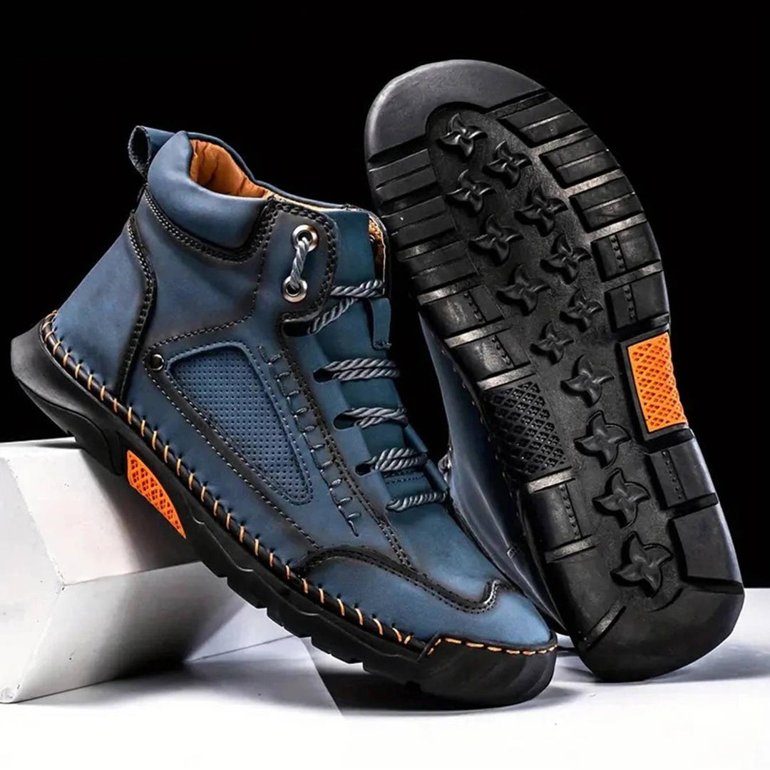 Men's trail boots: waterproof, comfortable, and durable for long hikes.