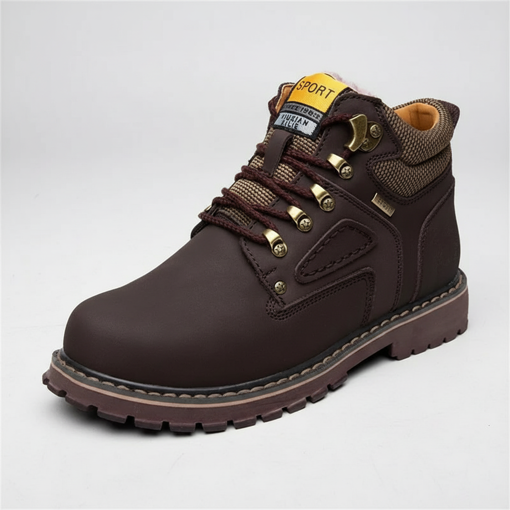 Vincent men's waterproof winter shoes, warm & comfortable for casual autumn & winter outdoor wear.