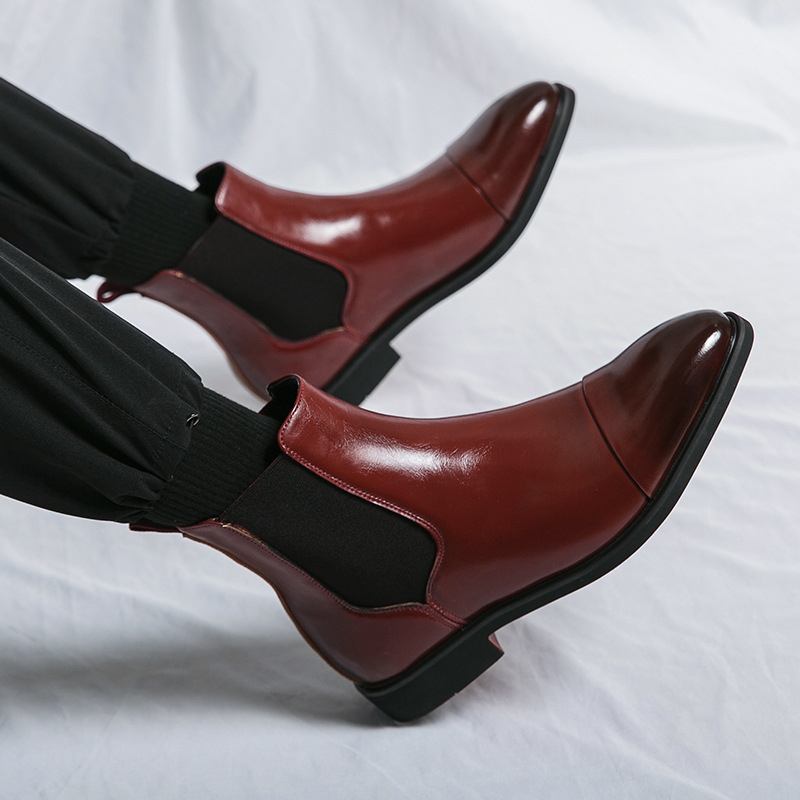 Men's Windsor Classic black Chelsea boots, sophisticated formal footwear.