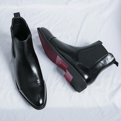 Comfortable men's Windsor Chelsea dress boots, perfect for formal fashion.