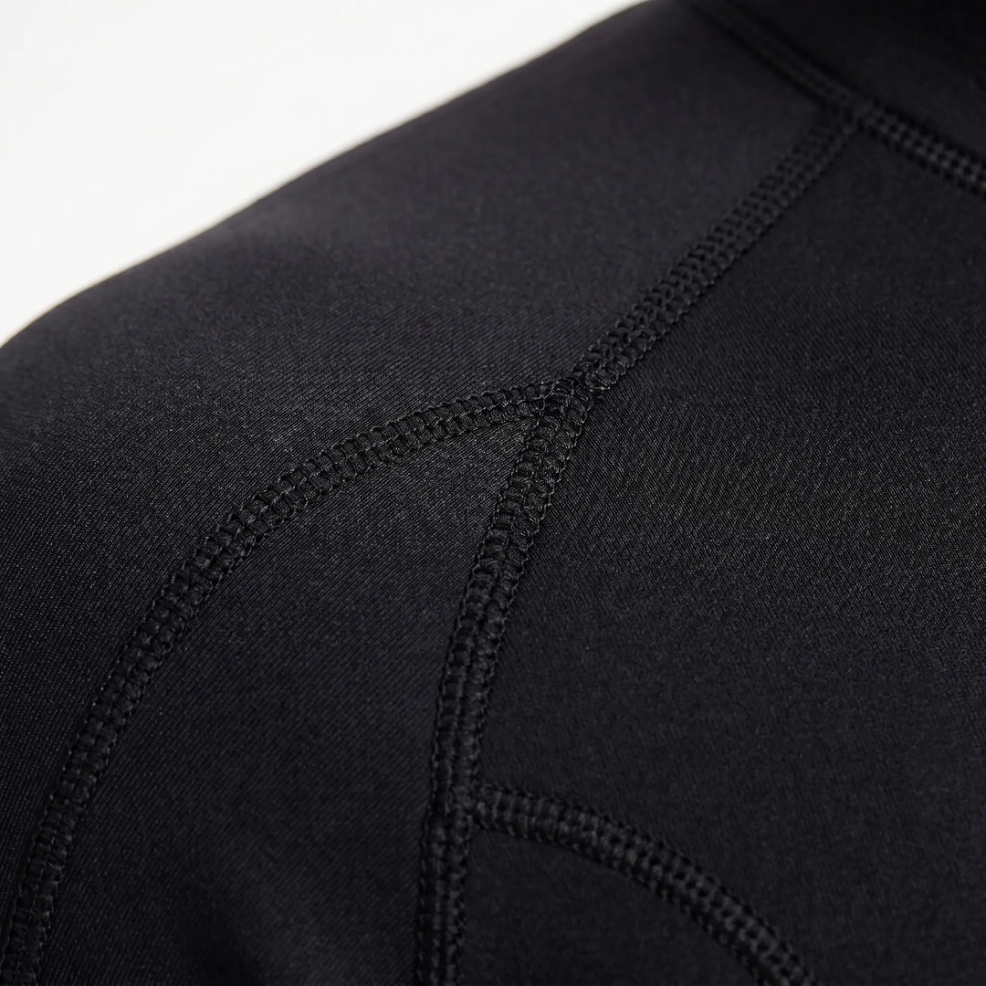 Unisex 3mm shorty wetsuit with front zip, perfect for warm water sports like surfing, paddleboarding.