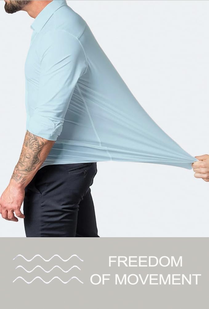 David men's slim fit shirt, wrinkle-free, a go-to for a consistently polished appearance.