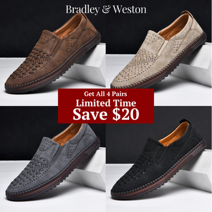 Versatile mens loafers, classic hand-stitched design for comfort, style, and everyday fashion.