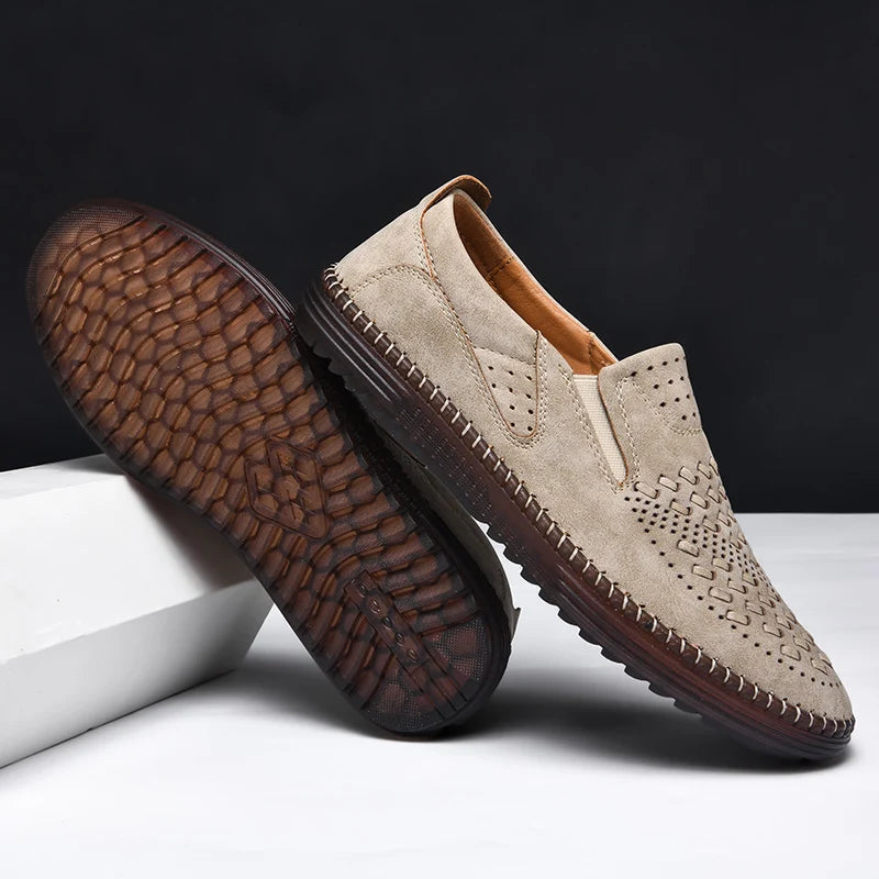 Breathable mens slip-on loafers, ideal for everyday wear with a classic, stylish look.