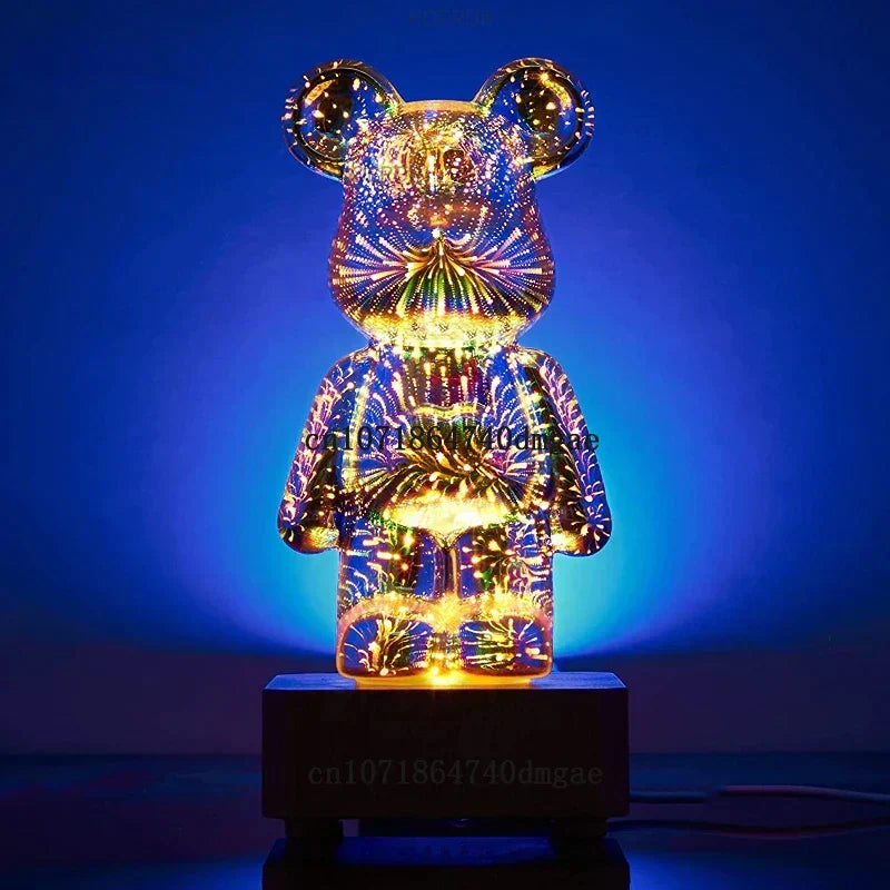 USB-powered 3D firework projection lamp. Creates stunning visual effects, perfect as a mood or night light.