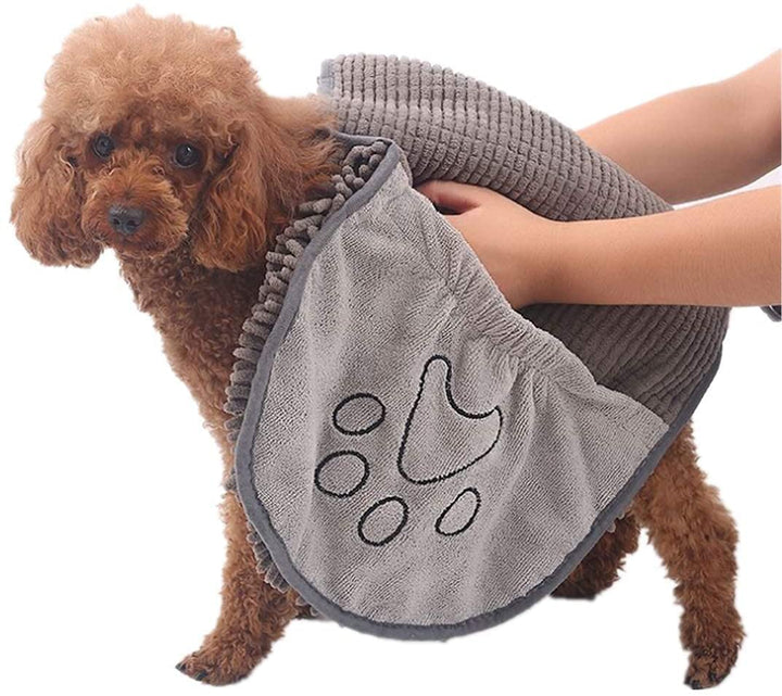 Durable microfiber dog towel, super absorbent and quick drying for your pet.