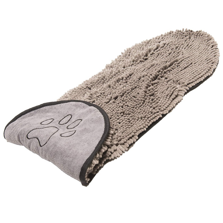 Grooming essential: soft, quick-drying microfiber pet towel for dog baths.