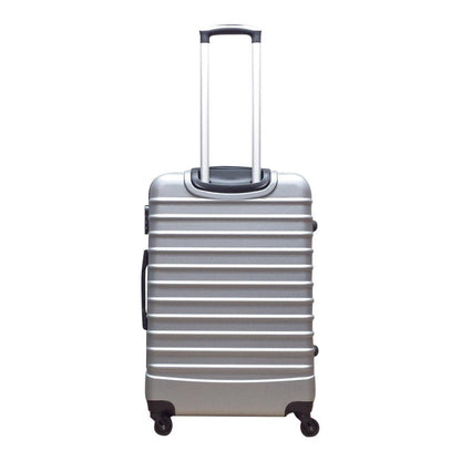 Sleek silver hard-shell 2-piece suitcase set from Milano. Durable, wheeled luggage for all your travel needs.