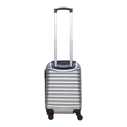 Tough Milano Silver 2-piece hard-shell luggage set. Durable spinner suitcases built for frequent travel.