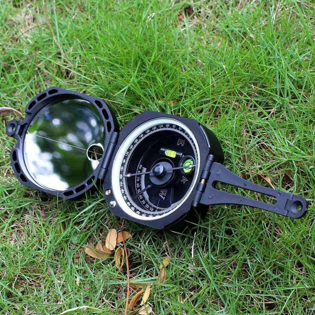 Precision outdoor field compass, essential tool for hiking, geology, and engineer surveys