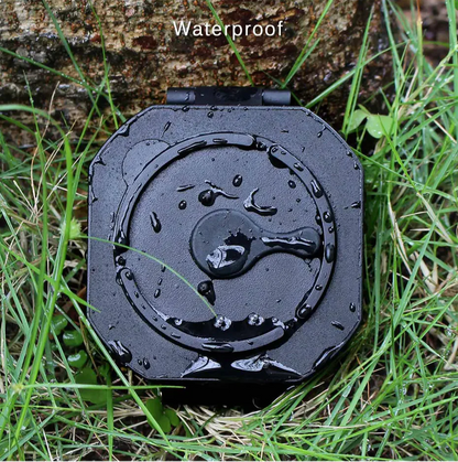 Rugged military-spec compass, ideal for camping, hiking, and emergency outdoor navigation
