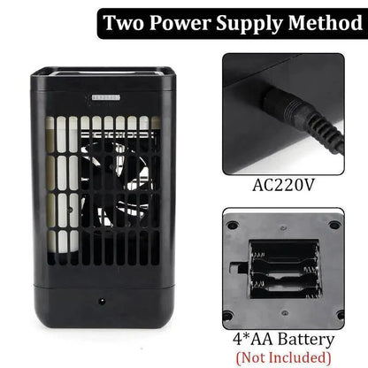 USB desktop air cooler, a versatile personal fan for cooling, humidifying, and a touch of light