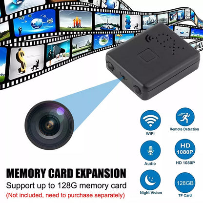 Unisex mini HD camera with WiFi, designed for discreet home security. Enjoy remote viewing and secure monitoring.
