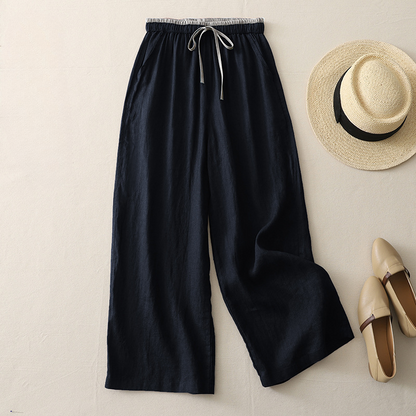 Versatile women's wide-leg flowy pants, offering ultimate comfort for casual outings, travel, and everyday chic.